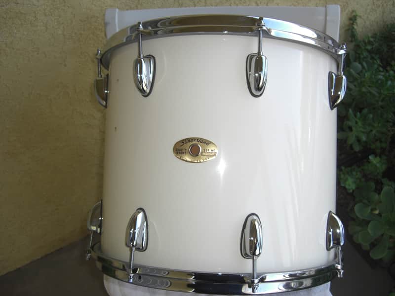 Slingerland HSS Lite 90s era White Lacquer Rack Tom 15X13 Stick Saver Hoops Beautiful NOS Cond! image 1