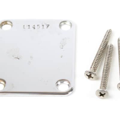 RARE 1963 Vintage Fender Jaguar/Jazzmaster/Stratocaster/Telecaster Neck Plate USA 1960s L-Series Pre-CBS image 2
