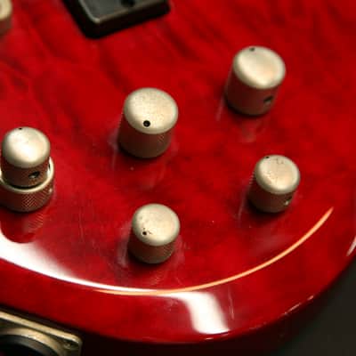 Ibanez BTB400QM - 2003 - Transparent Red - Made in Korea image 14