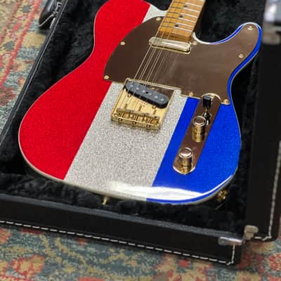 2024 Fender Buck Owens Signature Telecaster - Red, Silver, and Blue Sparkle image 14
