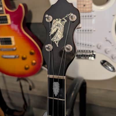 1930s Bacon Banjo Company B&D Tenor Banjo Unsure Of Model Custom Headstock Inlay Plays Excellent image 10