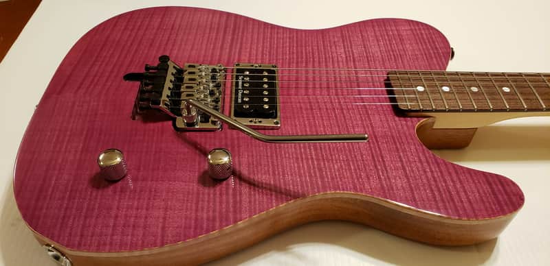 USACG USA made Custom Super Tele Maple/Mahogany 2020 Purple Nitro image 1