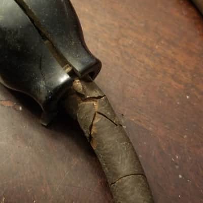 Belden Belden Bell & Howell RARE y-splitter remote switch 3-pin power cord cable projector amplifier 1950s - Brown molded rubber image 6