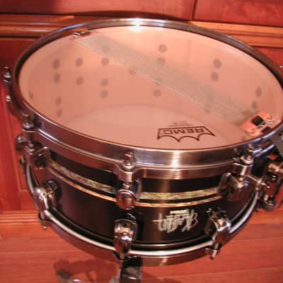Tama David Silveria (Korn) Signature Snare Drum, DS1465 Piano Black with Black Nickel Hardware image 5