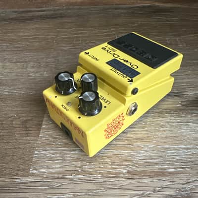 Boss SD-1 Super Overdrive with Analogman Silver Mod RE-J project 2010s - Yellow image 5