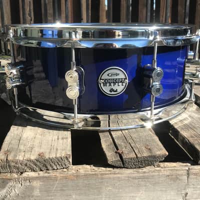 PDP Concept Maple Snare Drum - 5.5 x 14 Indigo blue burst lacquer image 2