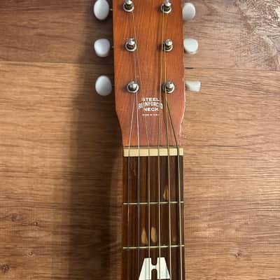 Harmony H-6128 1970s - Natural (Strung Lefty) image 4