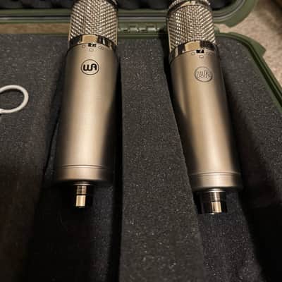 TWO Warm Audio WA-47jr Large Diaphragm Multipattern FET Condenser Microphones w/ hard travel case image 3