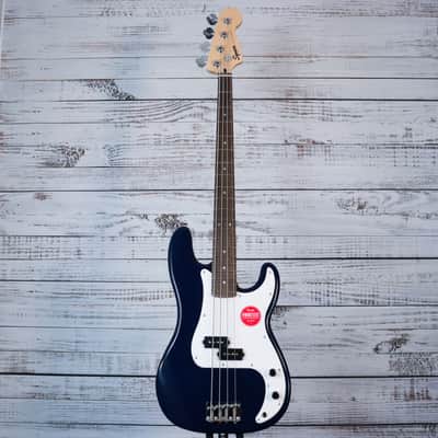 Squier Sonic Precision Bass Guitar | Midnight Blue, Laurel Fretboard (BEGINNER) image 3