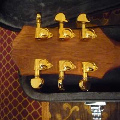 Like New-Epiphone Les Paul Custom KOA Ltd Edition-Natural Finish -WITH MANY CUSTOM UPGRADES, and includes a Genuine Epiphone Hard Shell Case image 4