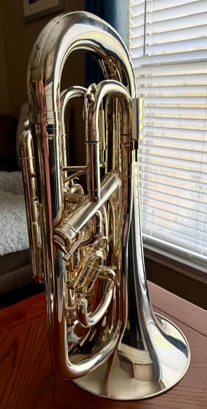 Allora AEP-550 Paris Euphonium Series 4-Valve 2019 - Silver image 1