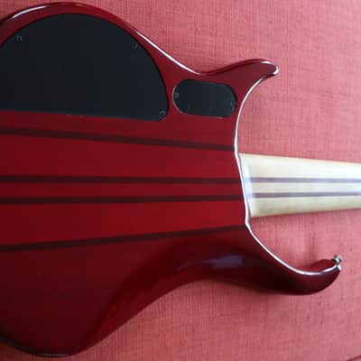Peavey Cirrus 6 String Bass Red USA + Original Hard Shell Case image 5