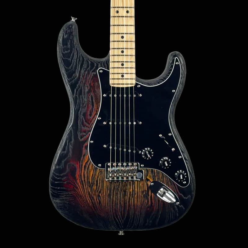 Fender Limited Edition Sandblasted Stratocaster, Maple Fingerboard, 3 Tone Sunburst, Fender Hard Case image 1