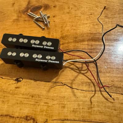 Seymour Duncan SJB-3s Quarter Pound Jazz Bass Pickup Set 2010s - Black image 2
