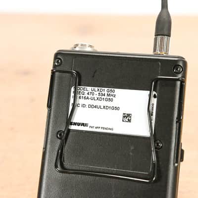 Shure ULXD1 Digital Bodypack Transmitter - G50 Band: 470-534 MHz CG012NY image 6