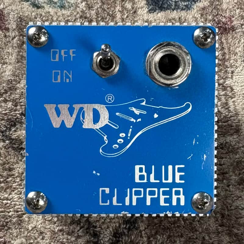 1980s WD Blue Clipper Fuzz Vintage Plug In Booster Guitar Effects Unit! image 1