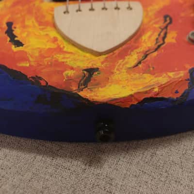 Lignum Single Cut Guitar 2024 Hand Painted Clear Satin image 7
