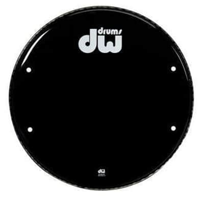 DW Gloss Black Bass Drum Head Vented - 22" image 3