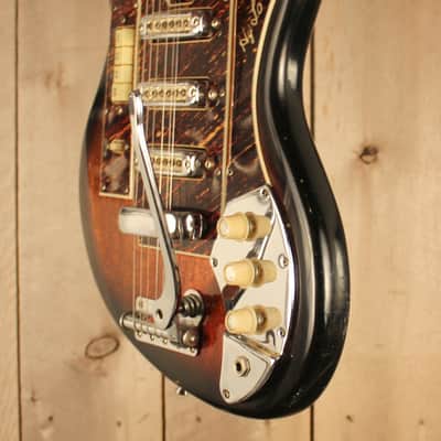 Vintage  1965 Hy-Lo Model 2103  Hoshino Gakki  like a Burns Bison Rare image 11