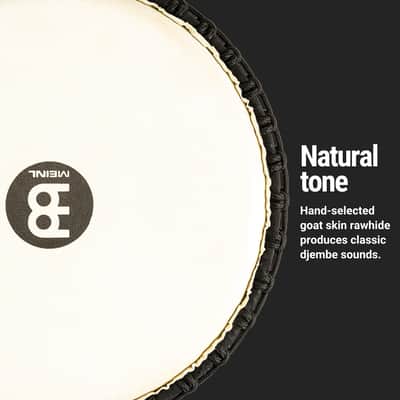 Meinl Percussion ADJ2-L+BAG African Style Rope Tuned 12-Inch Wood Djembe with Bag, Brown (VIDEO) image 4