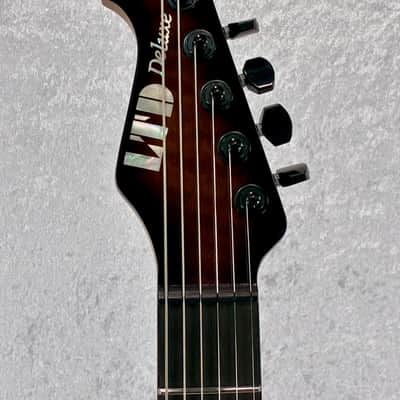 IN-STOCK - 2026 LTD DELUXE SN-1000HT HH GUITAR / DARK BROWN SUNBURST image 4