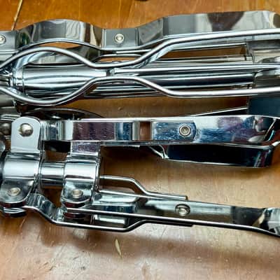 Pearl S-50 Gyro-Lock Low Double Braced Snare Drum Stand 2010s - Chrome image 3