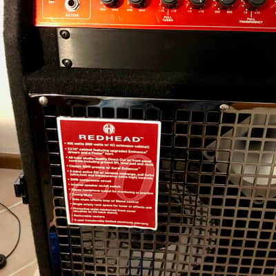 SWR Redhead 20th Anniversary Bass Combo Amplifier image 2