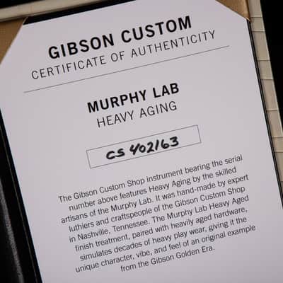 2024 - Gibson Custom Shop PSL Murphy Lab Les Paul Custom Heavy Aged Heather Mist Poly 10.6 #CS400163 image 19