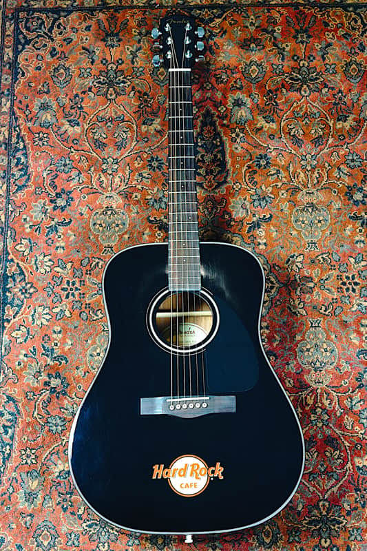 Fender DG-8S Hard Rock Cafe Black image 1