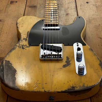 Fender Custom Shop 1953 RI Heavy Aged Butterscotch with OHSC & Docs image 2