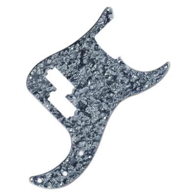 New 4-String PB P Bass Pickguard 13-Hole Scratch Plate for US FD PB, Grey Pearl image 3