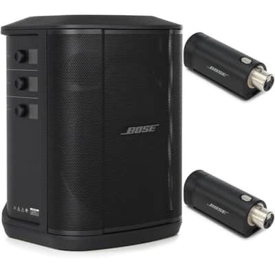 Bose S1 Pro+ Multi-position PA System and Pair of Wireless Mic/Line Transmitters image 2