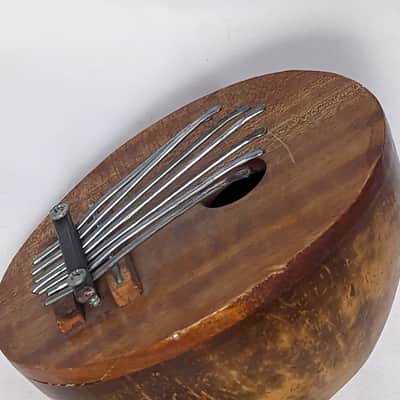 Handmade Coconut Gourd Kalimba Thumb Piano w/ 7 Tuneable Notes image 6