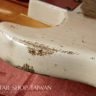 Fender Custom Shop John Cruz 1955 Hardtail Stratocaster Heavy Relic-White Blonde image 23