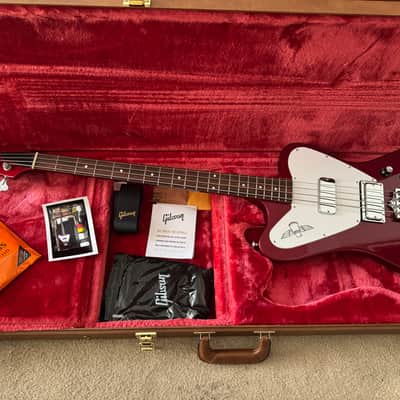 Like NEW 🇺🇸USA Gibson Thunderbird NR  bass guitar - super butter action - Sparkling Burgundy image 5