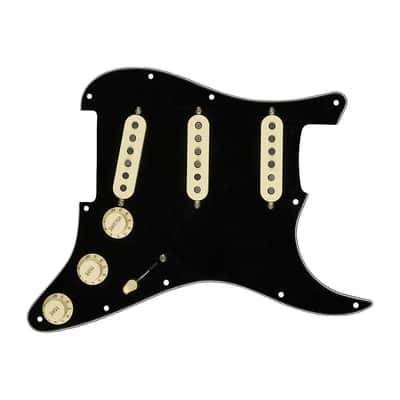 Fender Prewired Stratocaster Pickguard w/ Custom Shop Texas Special Pickups (Black) image 1