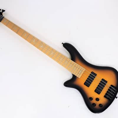 Left-Handed 5 String Electric Bass Bolt-On Maple Neck & Fingerboard KB5L-200F-SB image 6