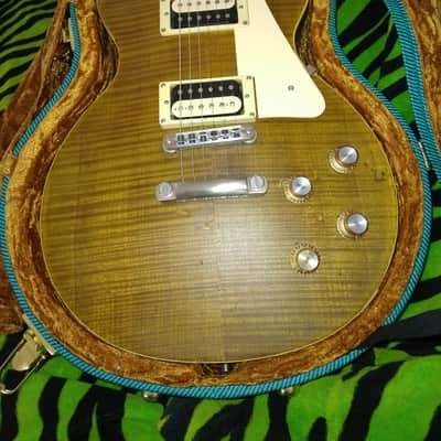 Bacchus Live Road 2000s - Reliced Amber Flame Top, Killer Look and Tones, Blue Tweed Hardshell Included image 1