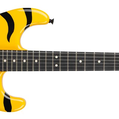 Jackson Pro Origins 1985 Limited Edition San Dimas SD1 HH FR, Ebony Fingerboard, Yellow Bengal 2910059500 image 7