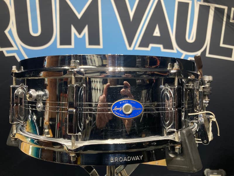 Leedy - 5x14" No. 391 Shelley Manne, Broadway Snare Drum 1963–1966 - Chrome over Brass image 1