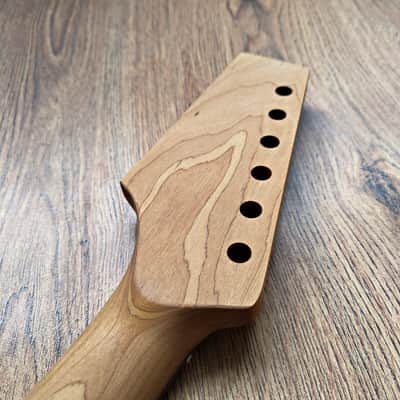 Telecaster Compatible Pro Roasted Maple and Rosewood Guitar Neck Unfinished Paddle Headstock image 2