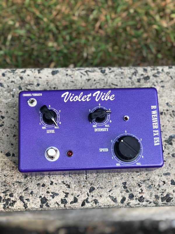 R Weaver FX Violet Vibe pedal | Reverb