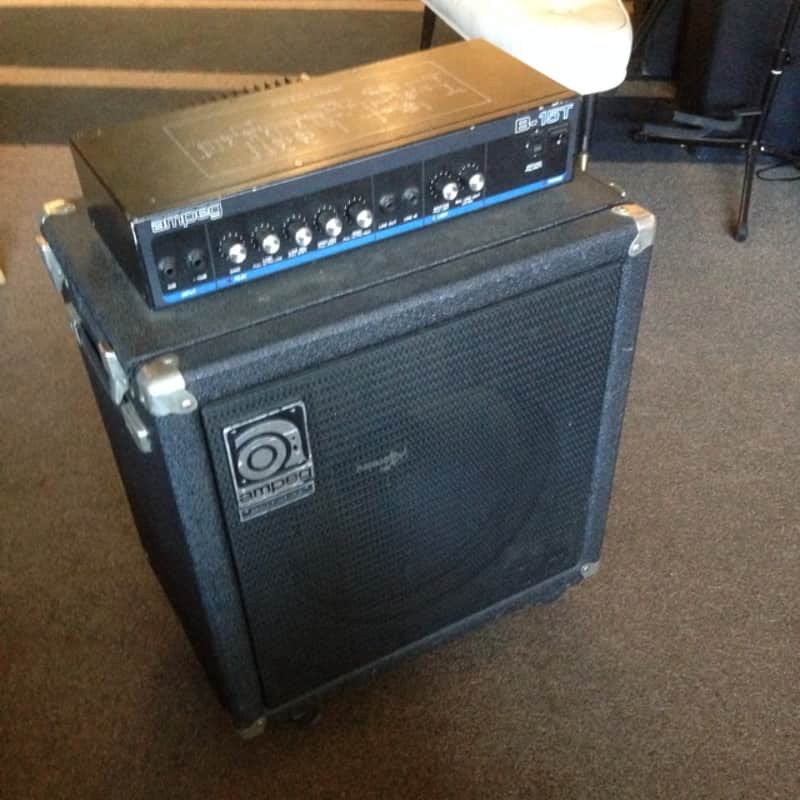 AMPEG B-15T アンペグ ベースアンプ AMPEG B-15T 90's Black flip- top | Reverb