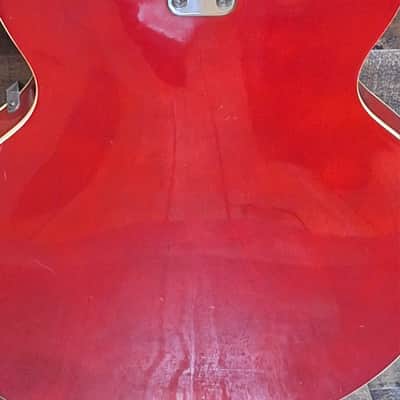 1969 MIJ Univox 335 Coily Semi-Hollow Electric Guitar - Cherry - image 11