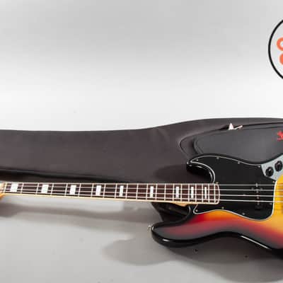 1997 Fender Japan JB75-90US '75 Reissue Jazz Bass – 3-Tone Sunburst | CIJ | USA Pickups | Rosewood Board image 2
