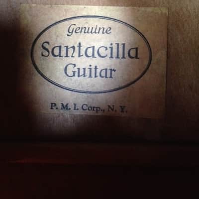 Collegiate Santacilla Parlor Guitar 1920's-1930's image 3
