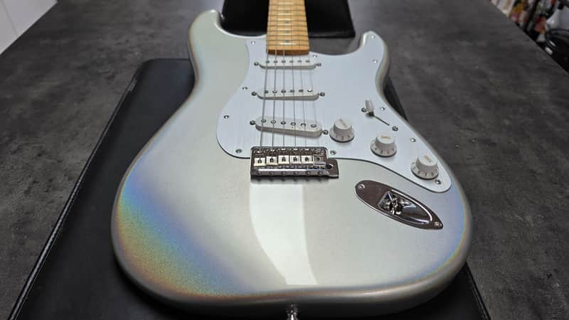 Fender H.E.R. Stratocaster BRAND NEW Limited Edition Artist Signature Custom Chrome Glow Anodized Aluminum 60s Vintage Spec Noiseless Pickups HER Strat Color Change Flip Flop Paint Guitar image 1