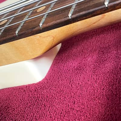 D.LAKIN 6034 USA "Wilkins Thin Skin Poly" Olympic White Jazz Bass image 9