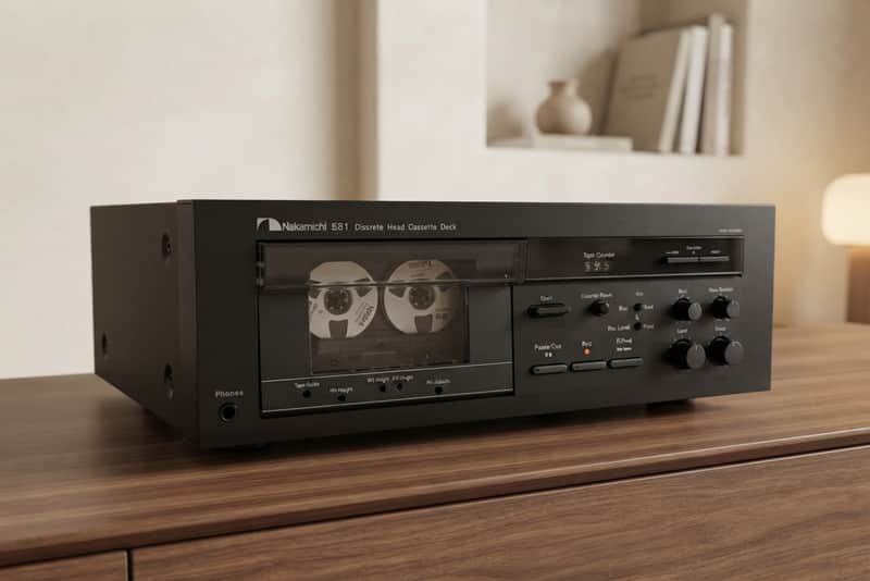 Nakamichi 581 Rare Vintage Cassette Deck Serviced Tested 3-Head Hi-Fi Warranty image 1