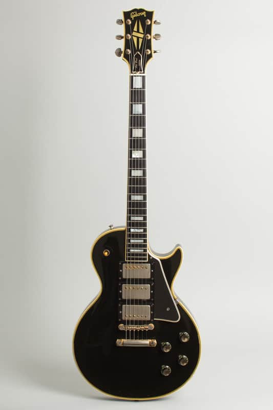 Gibson  Les Paul Custom Solid Body Electric Guitar (1960), ser. #0-6946, original black hard shell case. image 1